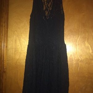 Black lace dress